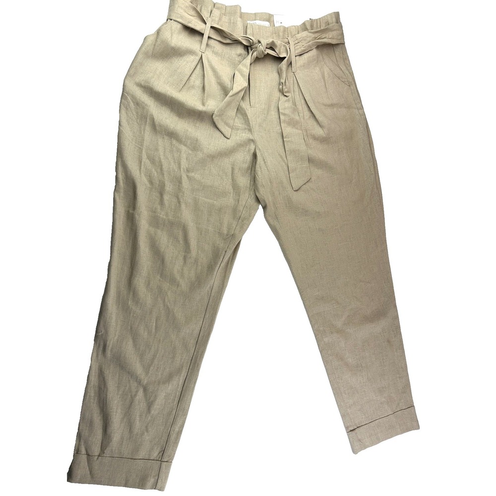 NWT Cato Linen‎ Blend Pant Coastal Grandma Vaca Resort Minimalist Core Size 16